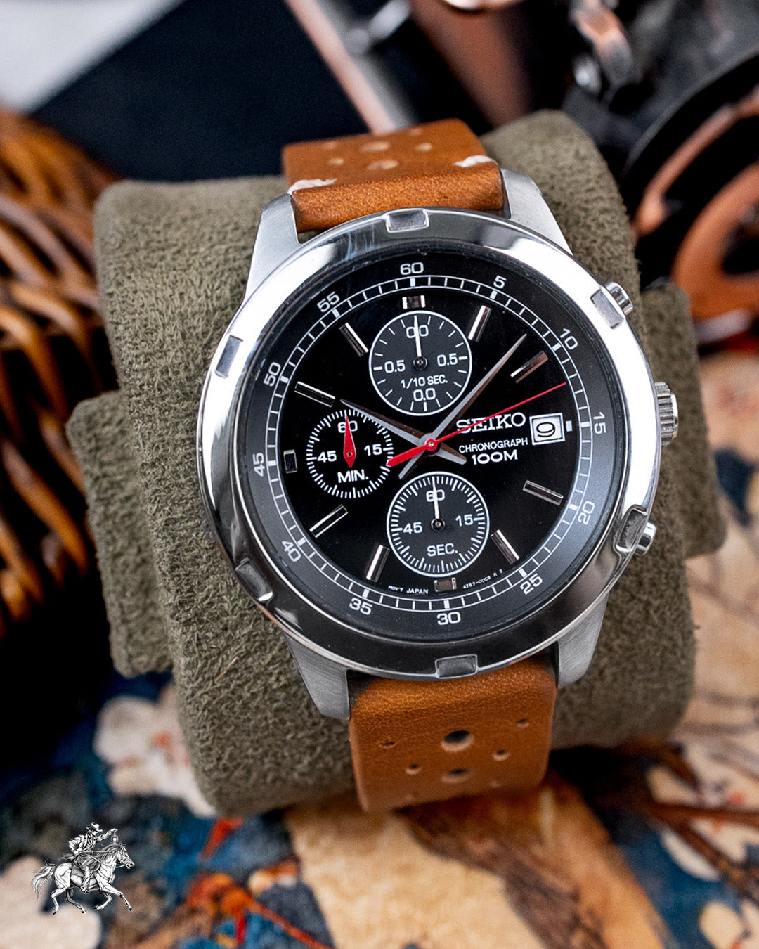 Seiko - Precision 1/10th-Sec Chronograph Stepped Bezel - 4T57-00B0