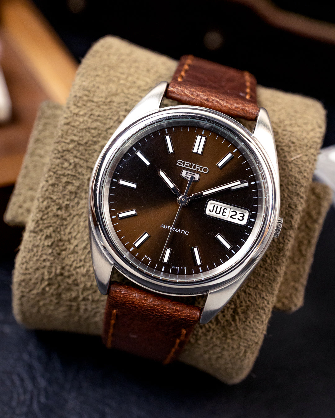 Seiko 5 - 7S26-0430 Automatic Sunburst Bronze-Brown Dial