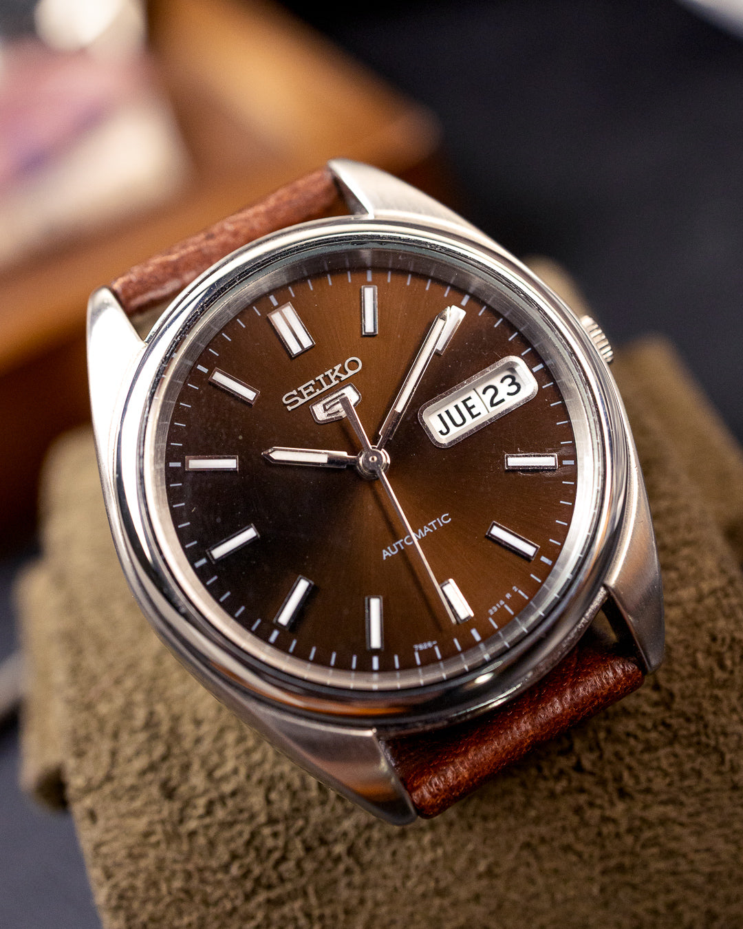Seiko 5 - 7S26-0430 Automatic Sunburst Bronze-Brown Dial