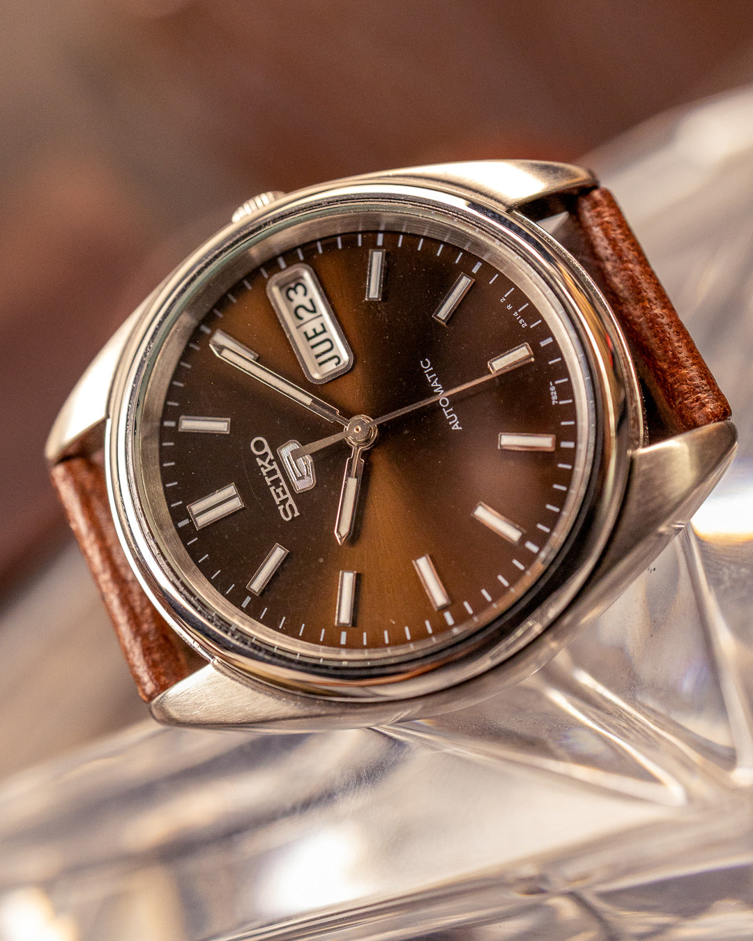 Seiko 5 - 7S26-0430 Automatic Sunburst Bronze-Brown Dial
