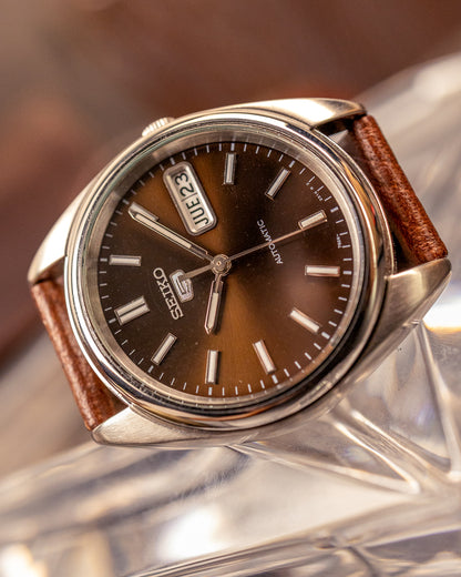 Seiko 5 - 7S26-0430 Automatic Sunburst Bronze-Brown Dial