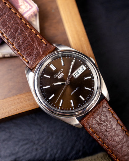 Seiko 5 - 7S26-0430 Automatic Sunburst Bronze-Brown Dial