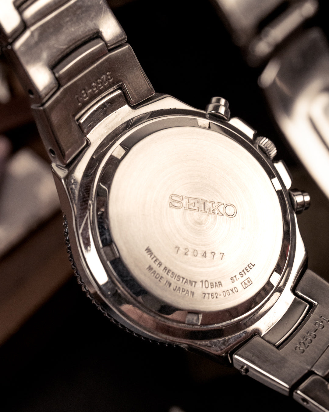 Seiko - Blue-Register Alarm Chronograph with 60-Minute Bezel - 7T62-0GX0
