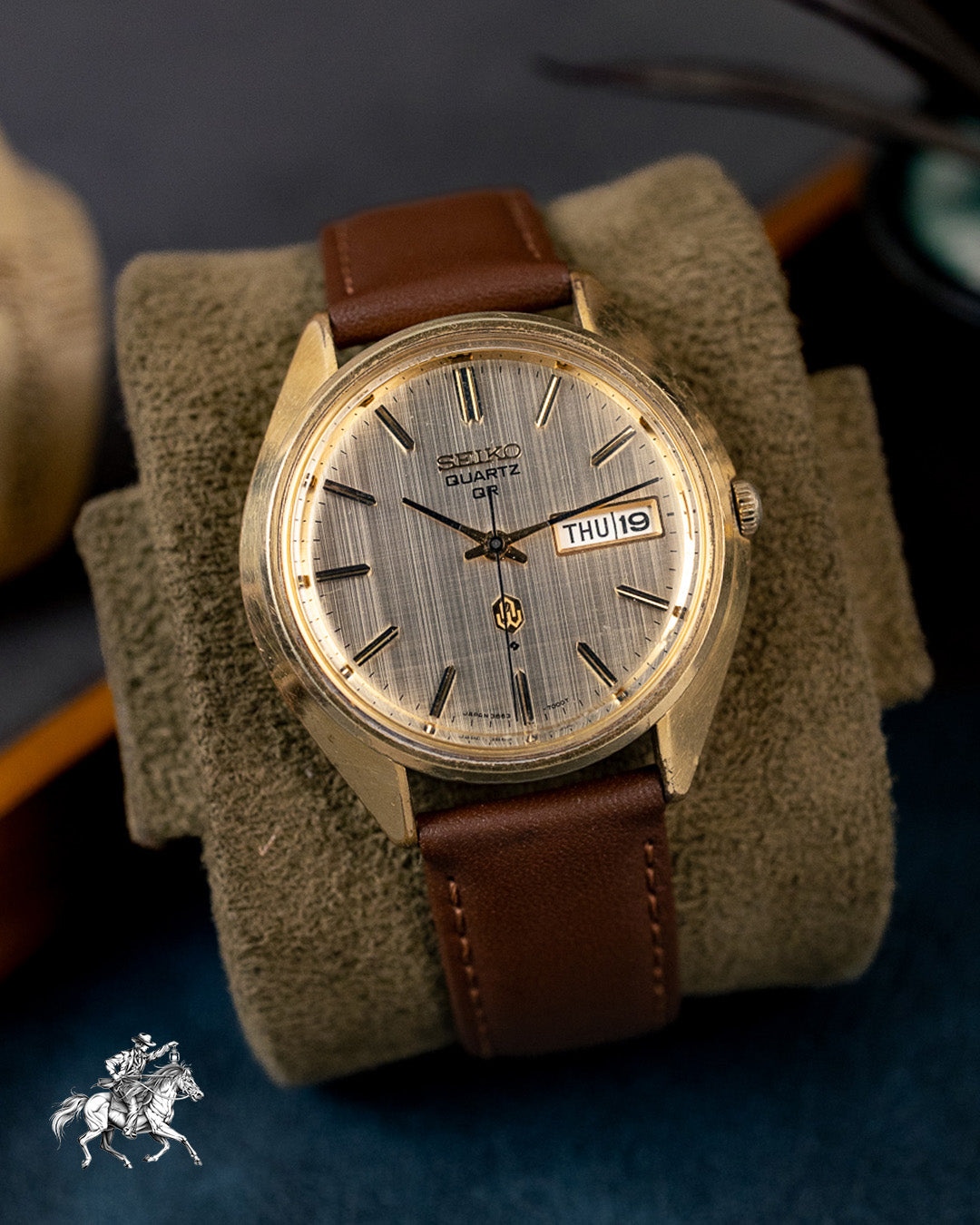 Seiko - Early Quartz QR Golden Linen Dial - 3863-7001