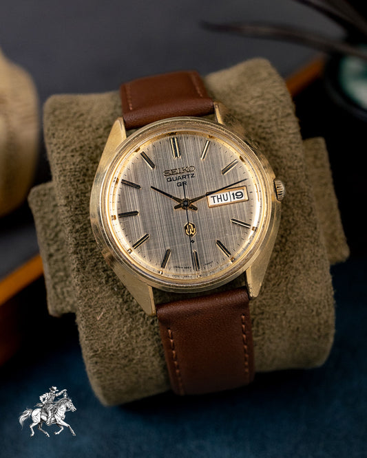 Seiko - Early Quartz QR Golden Linen Dial - 3863-7001