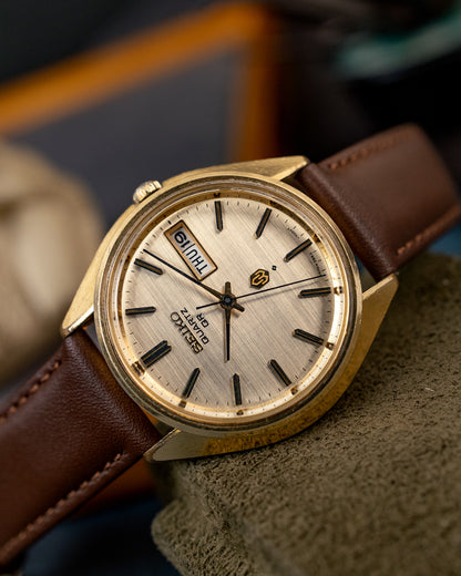 Seiko - Early Quartz QR Golden Linen Dial - 3863-7001