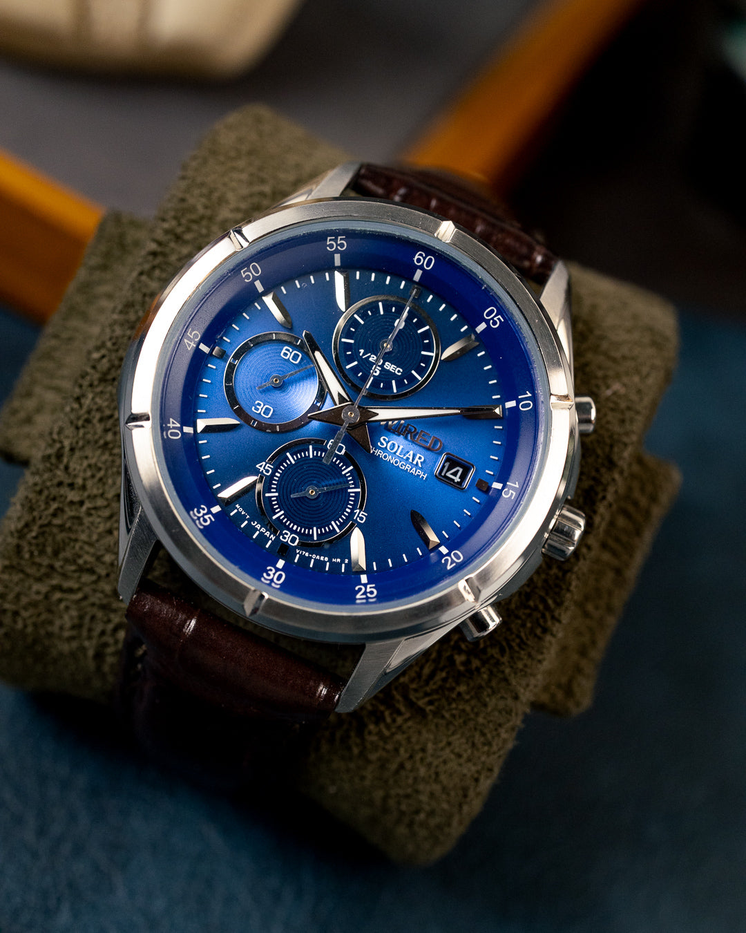 Seiko Wired - Solar Chronograph Sunburst Royal Blue - V176-0AE0