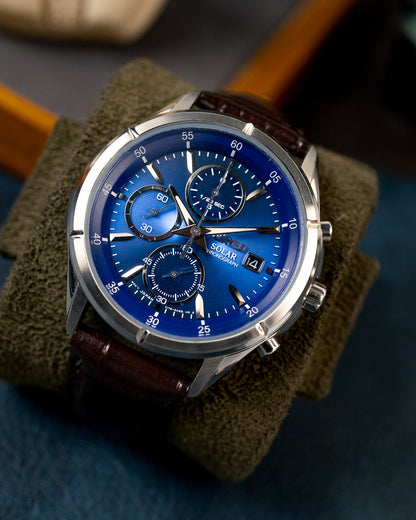 Seiko Wired - Solar Chronograph Sunburst Royal Blue - V176-0AE0