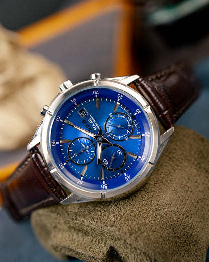 Seiko Wired - Solar Chronograph Sunburst Royal Blue - V176-0AE0