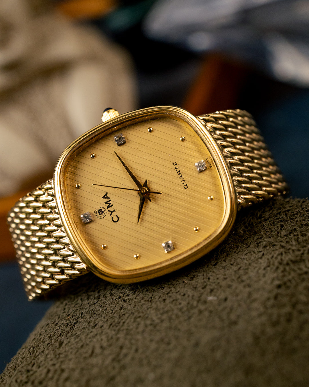 Cyma - Le Locle Diamond Index Cushion Tank - 605