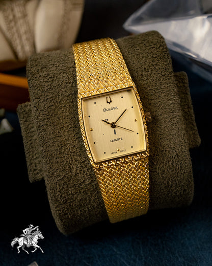Bulova - Textured Gold Mesh Cocktail Tank - 6070233