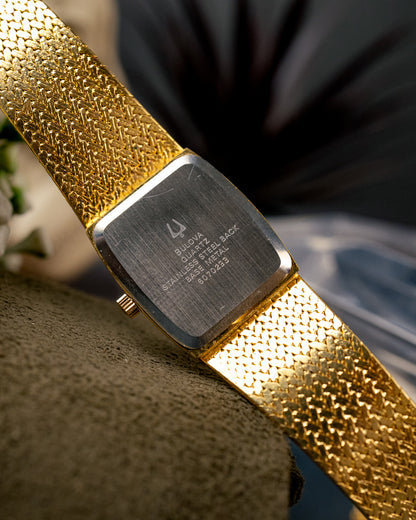 Bulova - Textured Gold Mesh Cocktail Tank - 6070233