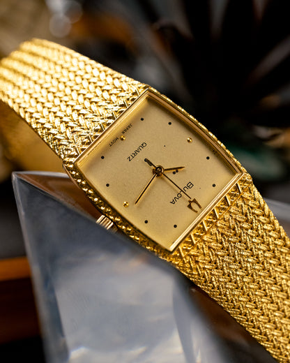 Bulova - Textured Gold Mesh Cocktail Tank - 6070233