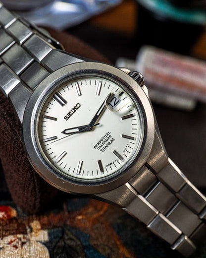 Seiko - Perpetual Calendar Full Titanium High Accuracy - 8F32-0220