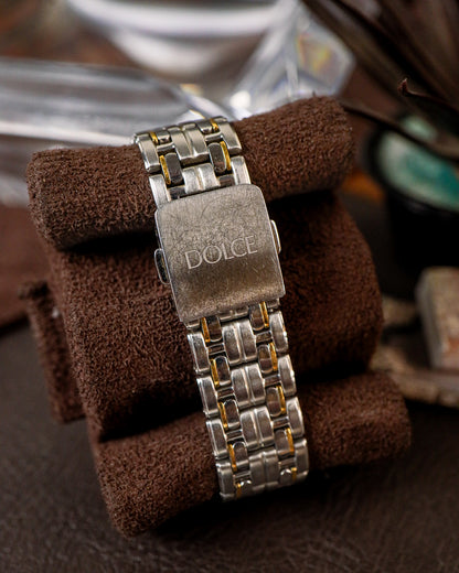 Seiko Dolce - Two-Tone Roman Sector Frosted Silver Dial - V181-0AC0