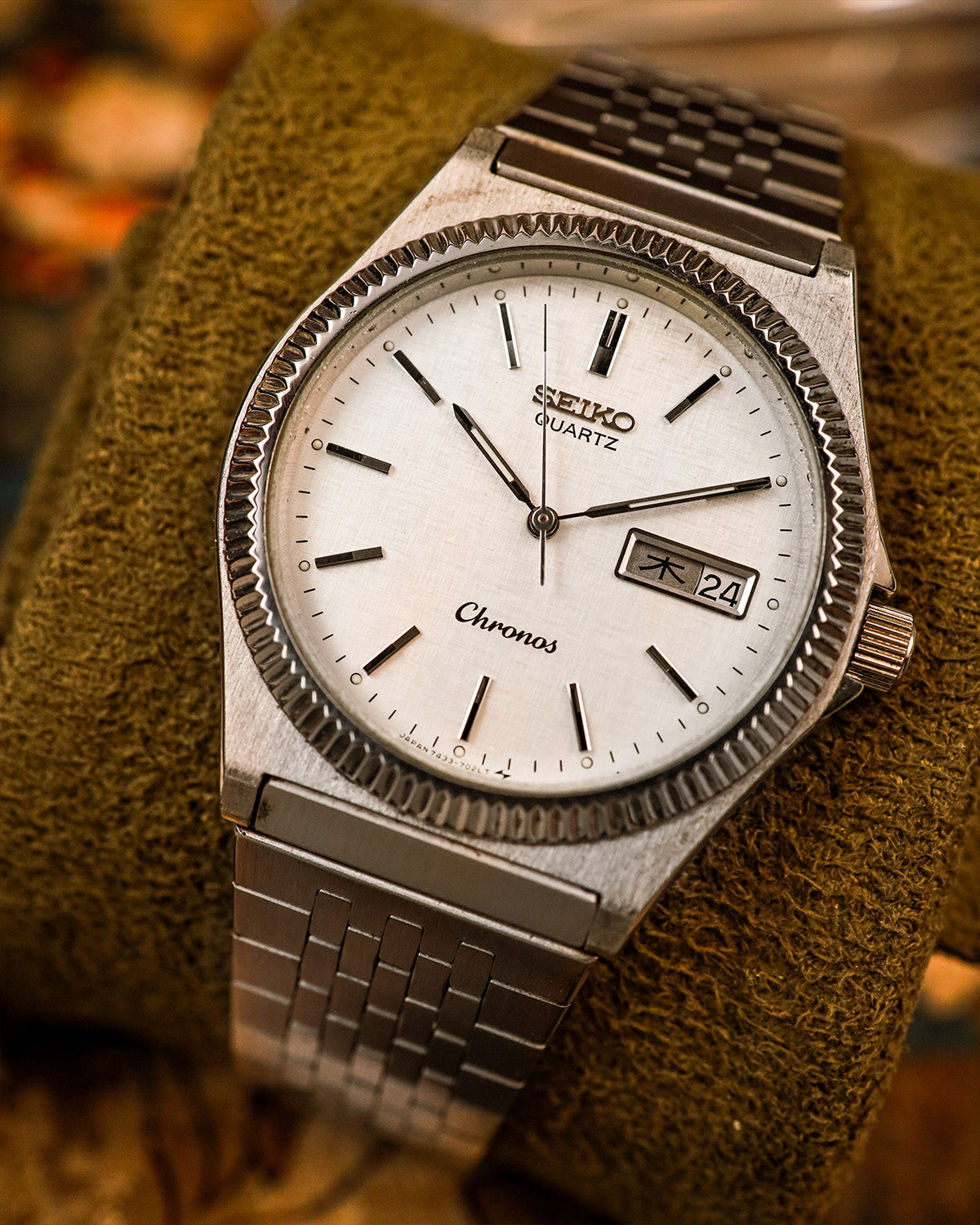 Seiko - Chronos Fluted Bezel - 7433-7010 – Veteran Times Int