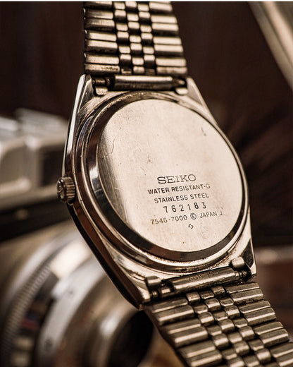 Seiko - Type II Quartz Textured Dress - 7546-7000