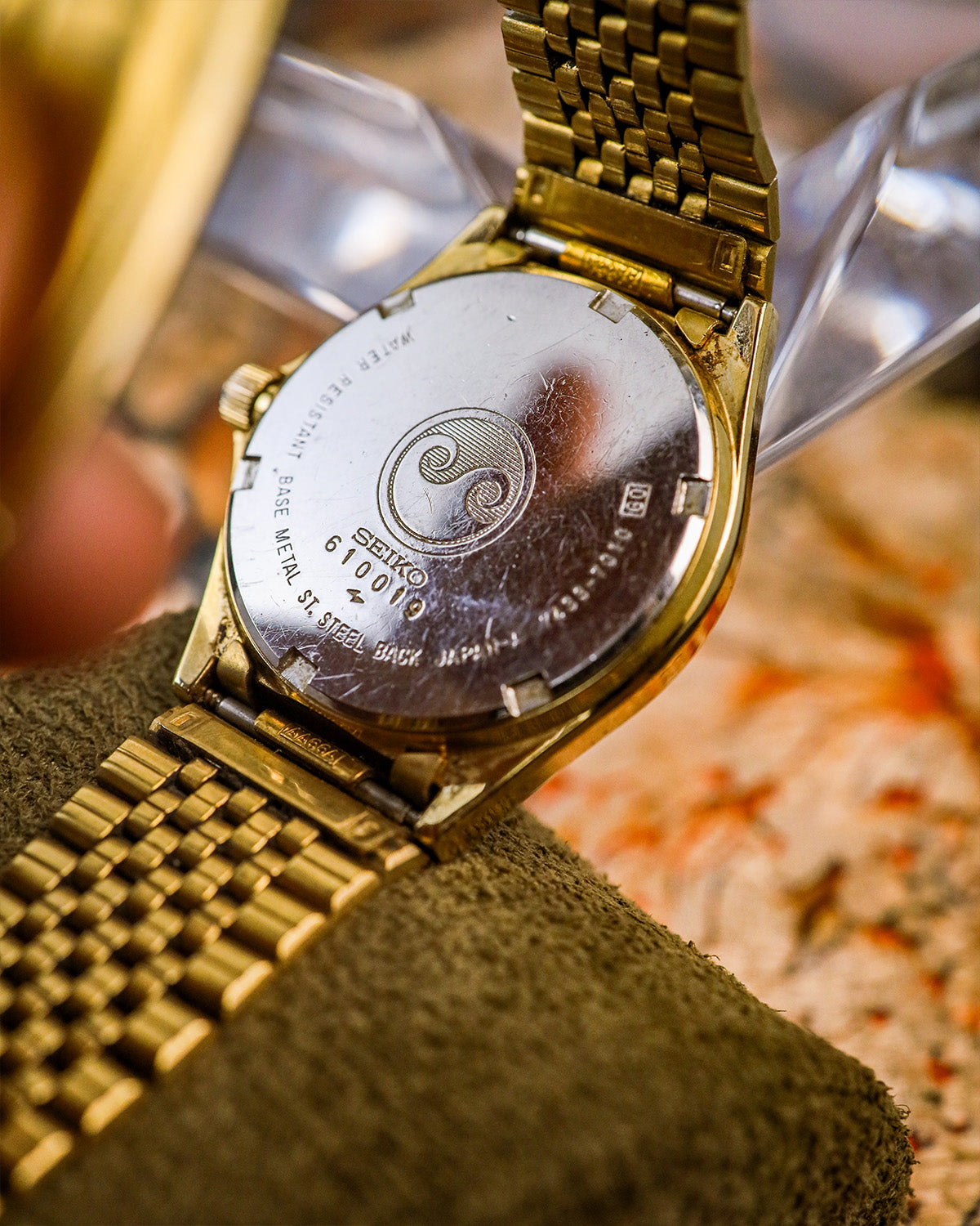 Seiko - Chronos Gold Fluted Bezel - 7433-7010