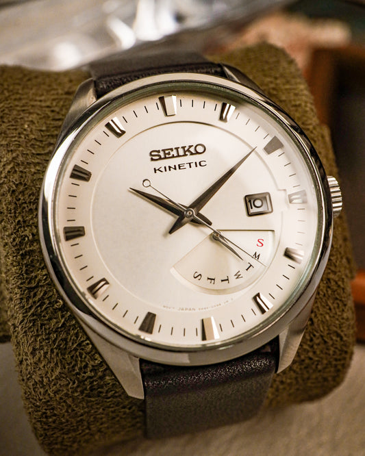 Seiko - Kinetic Retrograde Day-Date - 5M84-0AB0
