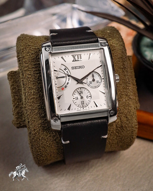 Seiko - Retrograde Day-Date Square Tank - 5Y66-0AC0