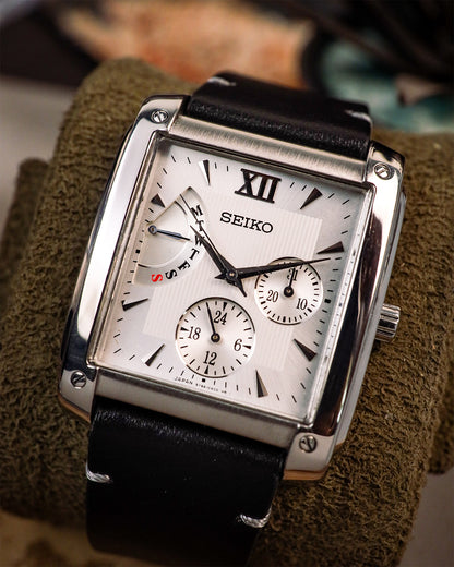 Seiko - Retrograde Day-Date Square Tank - 5Y66-0AC0