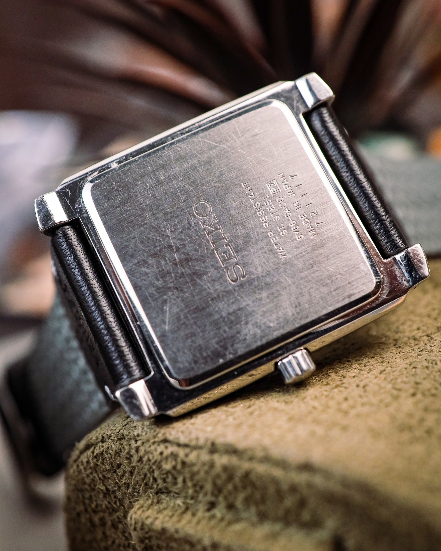 Seiko - Retrograde Day-Date Square Tank - 5Y66-0AC0