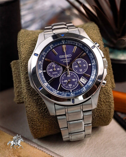 Seiko - Neo-Sports Chronograph Sunburst Blue - 6T63-00G0