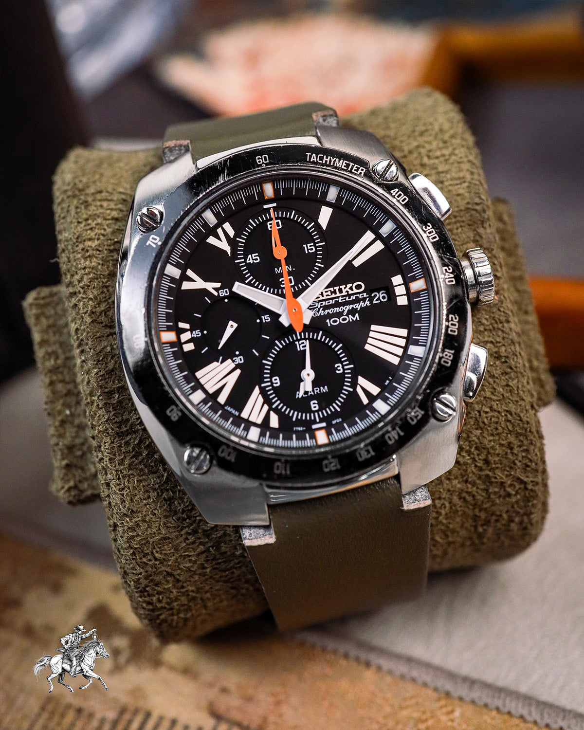 Seiko - Sportura Alarm Chronograph Military Style - 7T62-0ED0