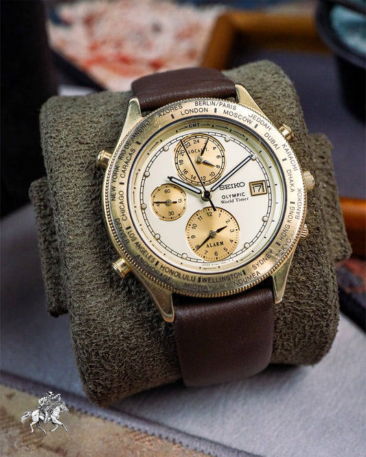 Seiko - Age of Discovery Olympic World Timer - 5T52-7A30