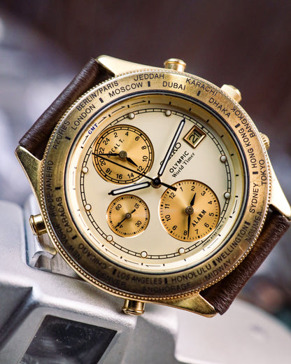 Seiko - Age of Discovery Olympic World Timer - 5T52-7A30