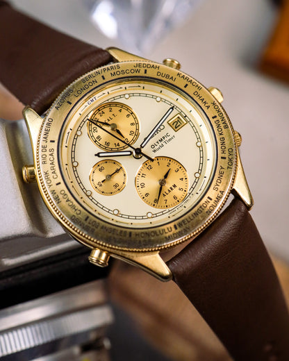 Seiko - Age of Discovery Olympic World Timer - 5T52-7A30
