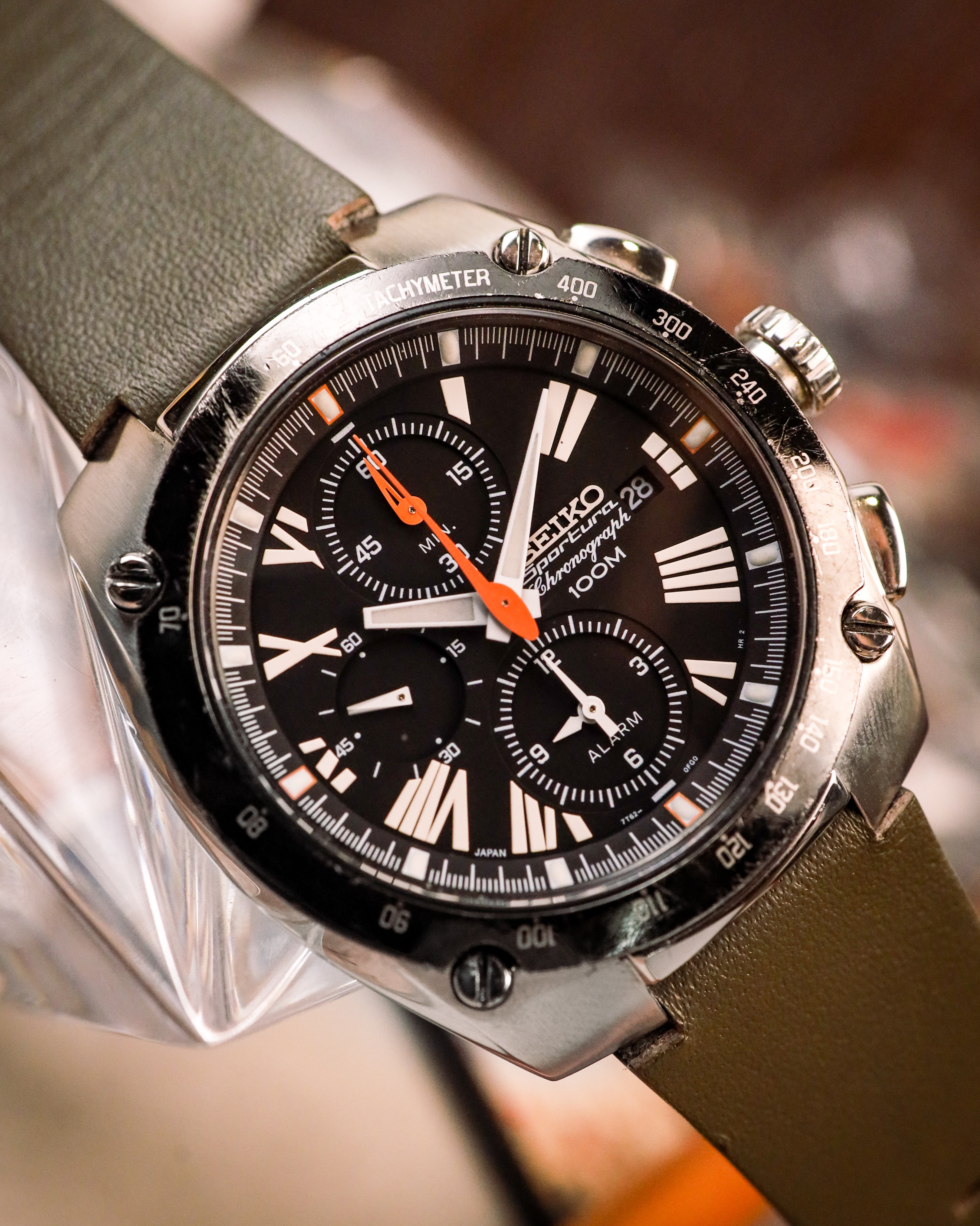 wccf    ロケテ⭐︎P69    ソリアーノ Seiko - Sportura Alarm Chronograph Military Style - 7T62-0ED0