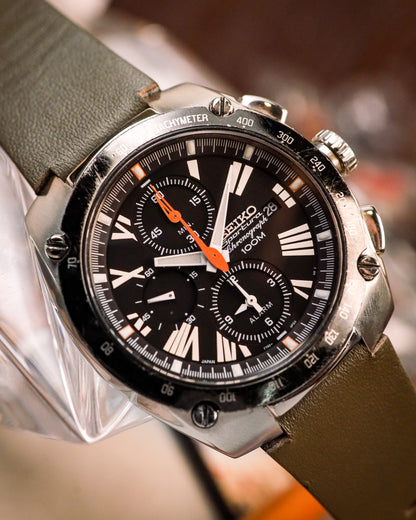 Seiko - Sportura Alarm Chronograph Military Style - 7T62-0ED0