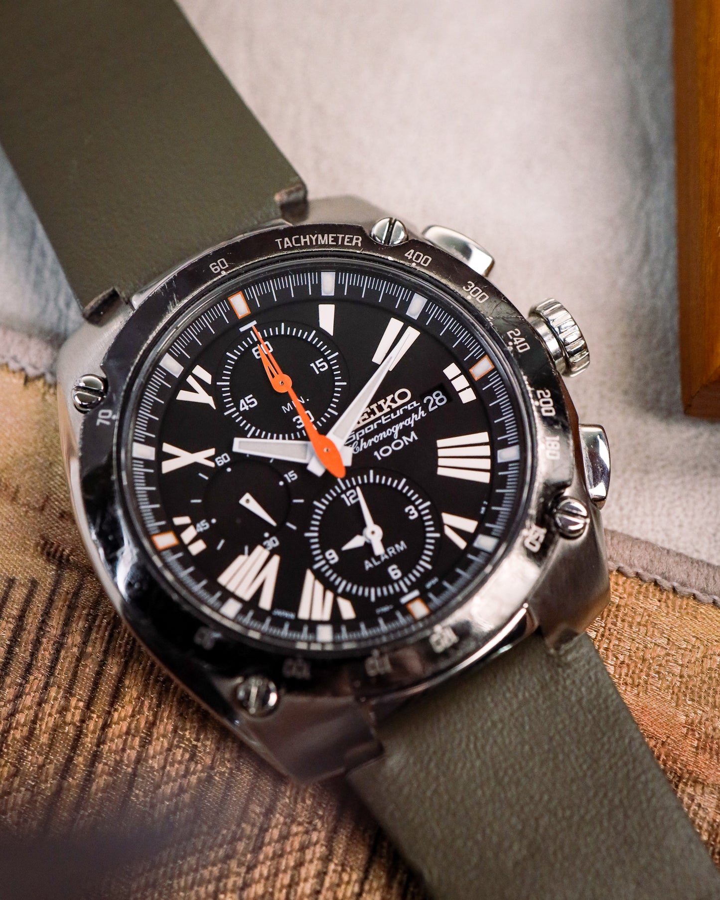 Seiko - Sportura Alarm Chronograph Military Style - 7T62-0ED0