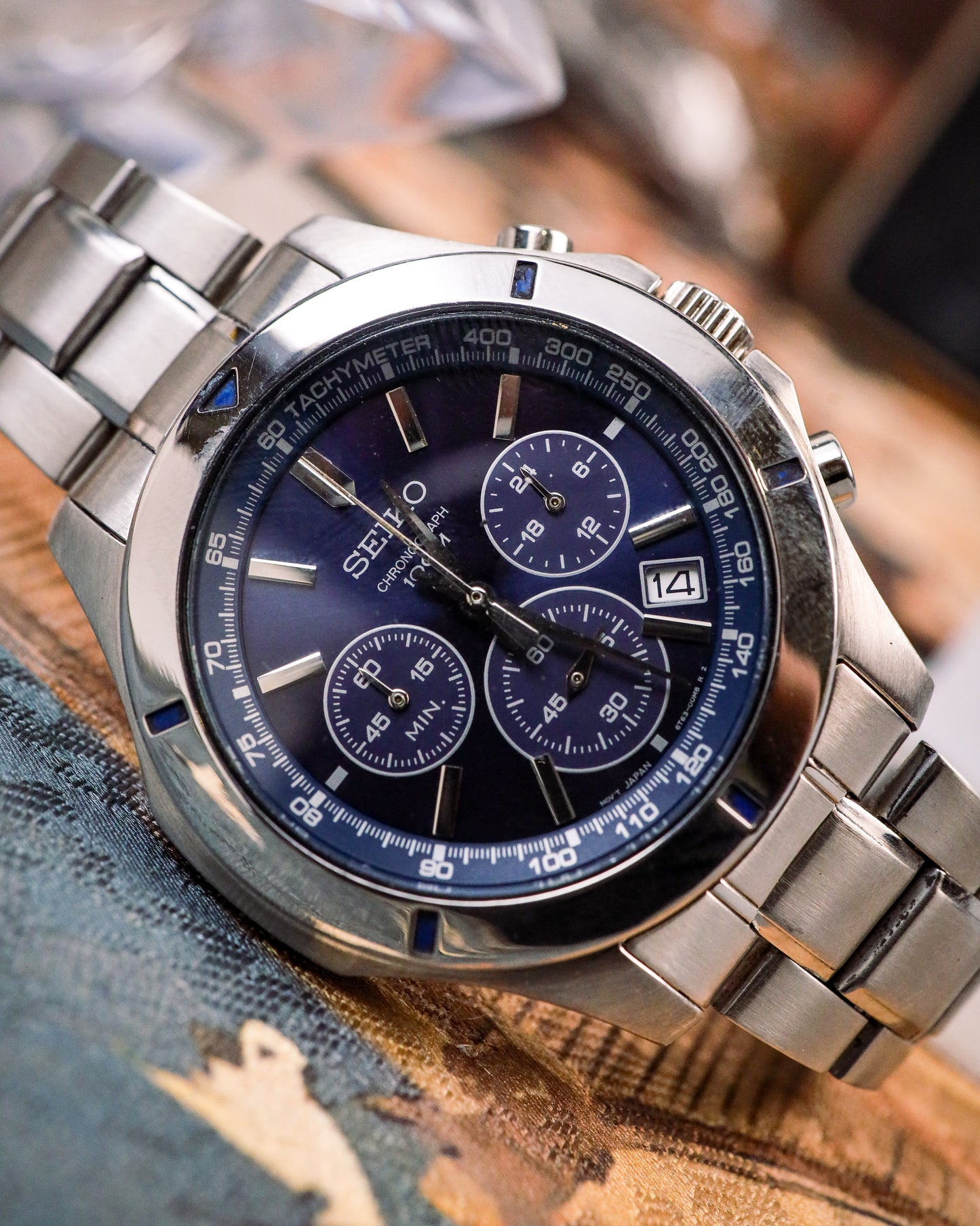 Seiko - Neo-Sports Chronograph Sunburst Blue - 6T63-00G0