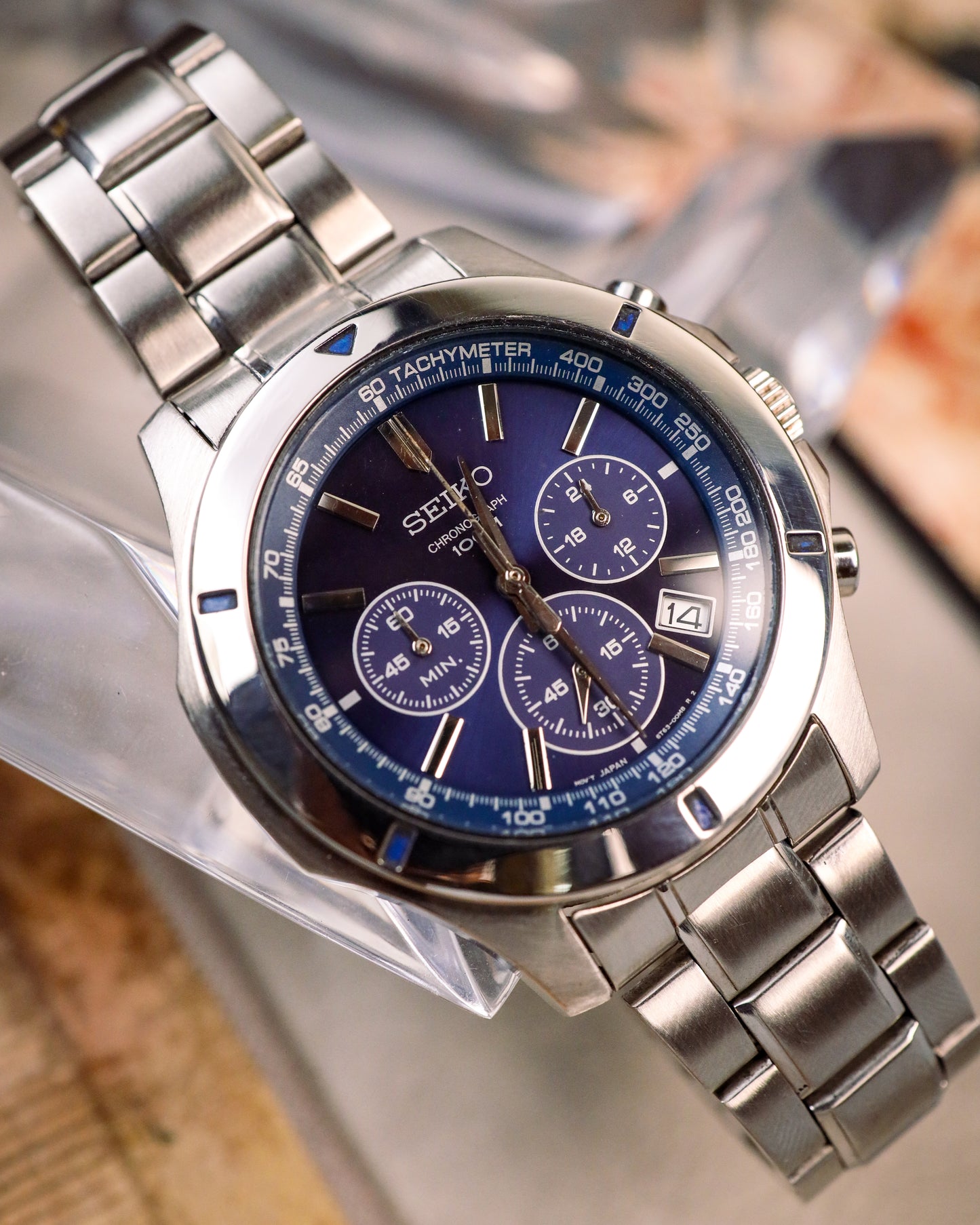 Seiko - Neo-Sports Chronograph Sunburst Blue - 6T63-00G0
