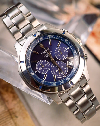 Seiko - Neo-Sports Chronograph Sunburst Blue - 6T63-00G0