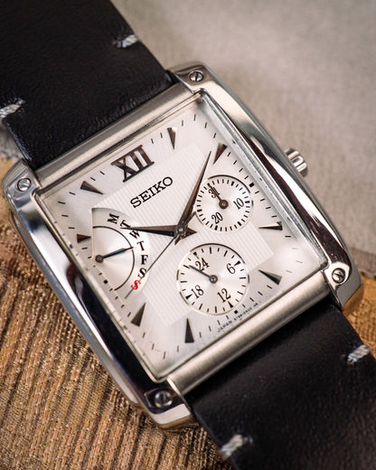 Seiko - Retrograde Day-Date Square Tank - 5Y66-0AC0