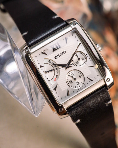 Seiko - Retrograde Day-Date Square Tank - 5Y66-0AC0