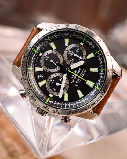 Seiko - Neo-Sports Mecha-Quartz Chronograph - 6T63-00D0