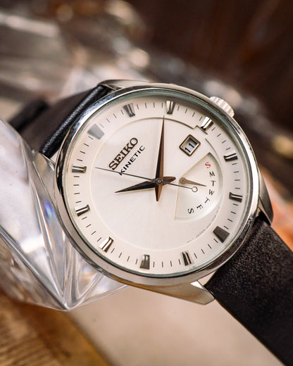 Seiko - Kinetic Retrograde Day-Date - 5M84-0AB0