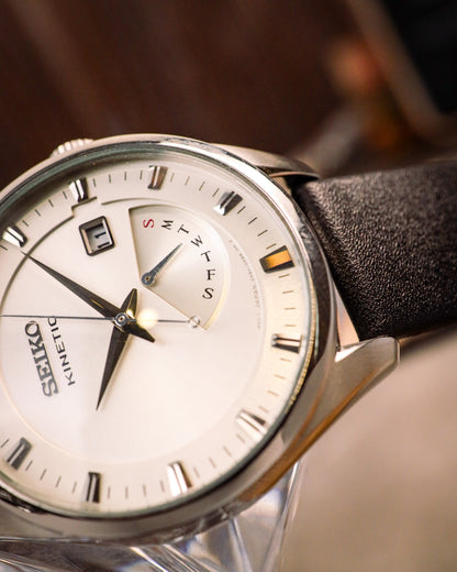 Seiko - Kinetic Retrograde Day-Date - 5M84-0AB0