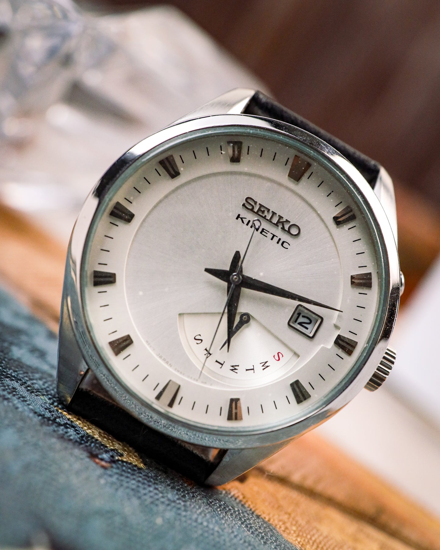 Seiko - Kinetic Retrograde Day-Date - 5M84-0AB0