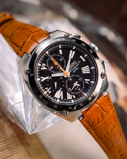 Seiko - Sportura Alarm Chronograph Roman Dial - 7T62-0ED0