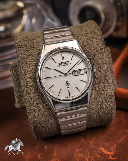 Seiko - Lord Quartz Textured Snowflake Dial - 7143-7030