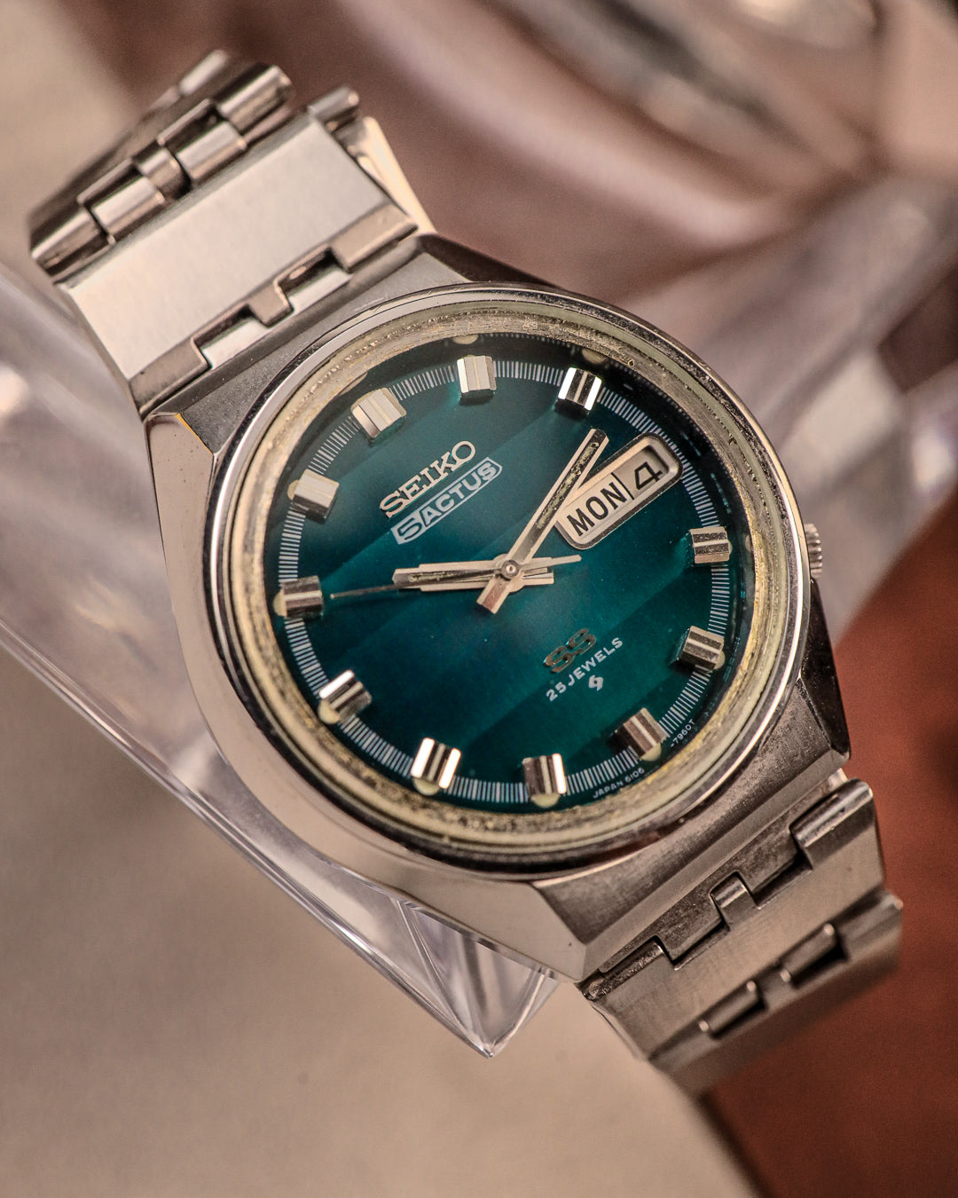 Seiko - 5 Actus SS Emerald Vintage - 6106-7690