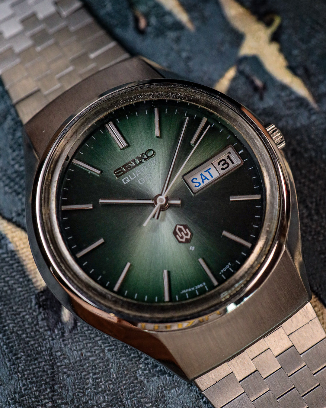Seiko - Quartz QR Green Racing Stripe - 3863-7020