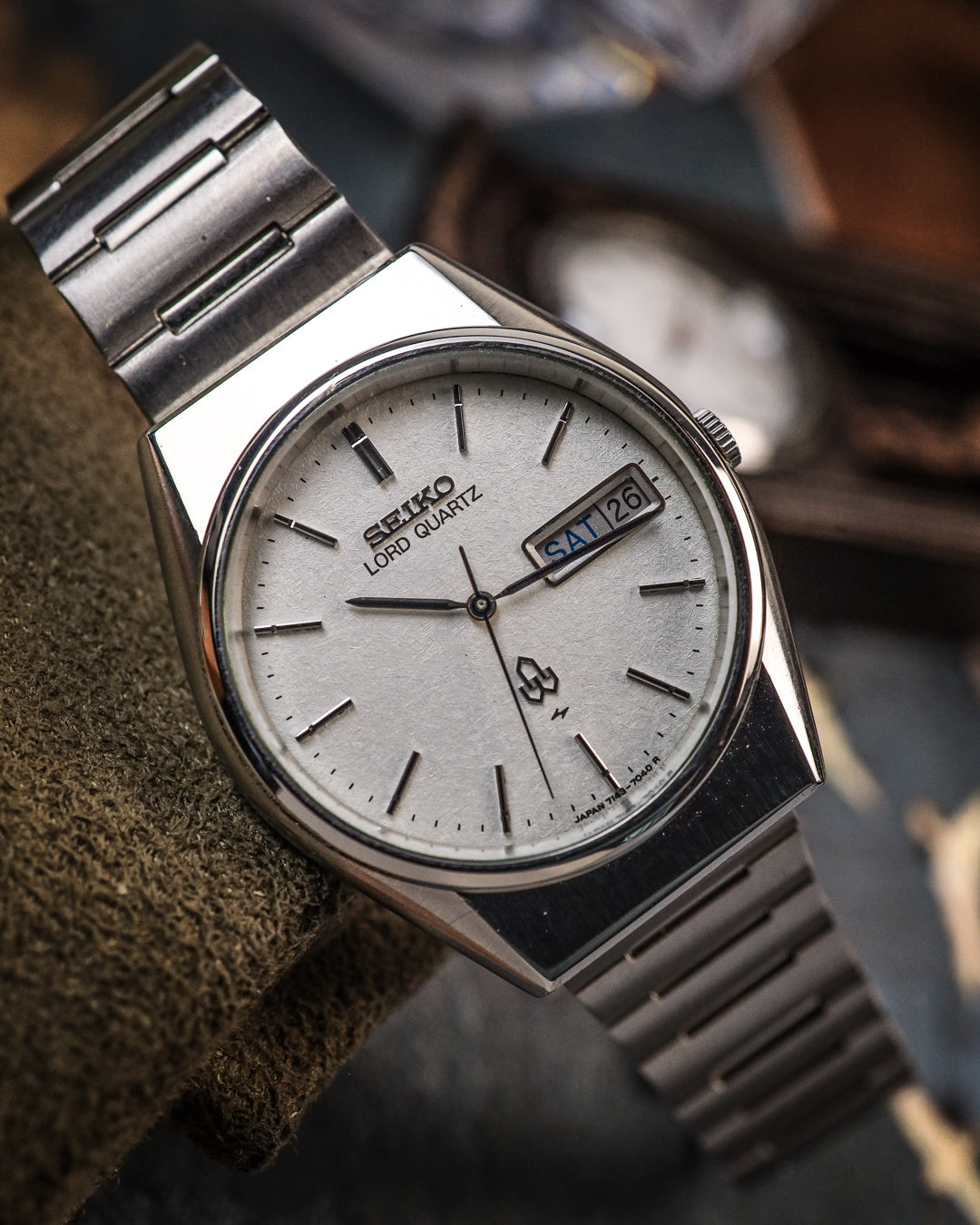 Seiko - Lord Quartz Textured Snowflake Dial - 7143-7030