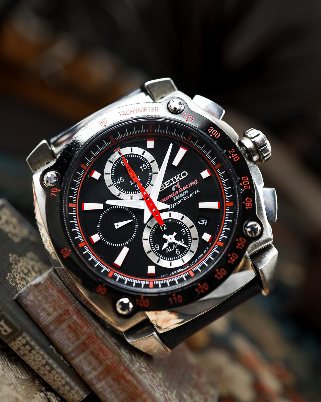 Seiko - Sportura F1 Honda Racing Team Alarm Chronograph - 7T62-0GR0
