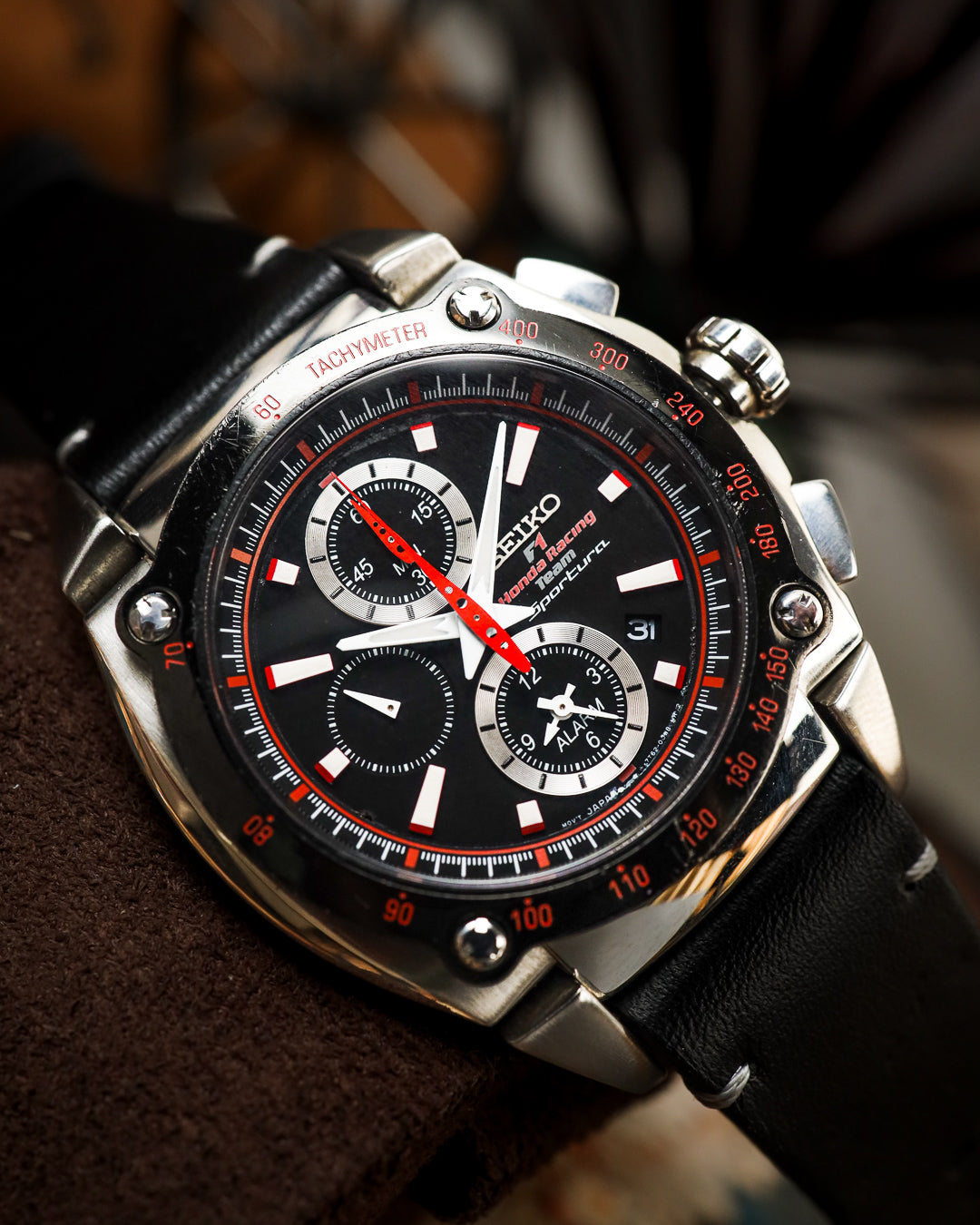 Seiko - Sportura F1 Honda Racing Team Alarm Chronograph - 7T62-0GR0